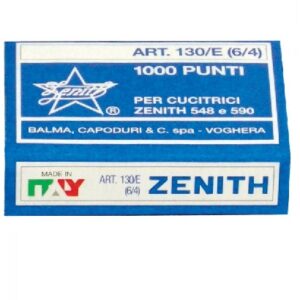 PUNTI METALLICI ZENITH 130/E 6/4 FINO A 15 FOGLI