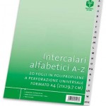 intercalare alfabetico, con 20 tacche