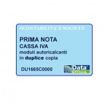 prima nota cassa-iva. blocco di 50 fogli autoricalcanti