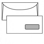 Busta commerciale 11x23cm con finestra